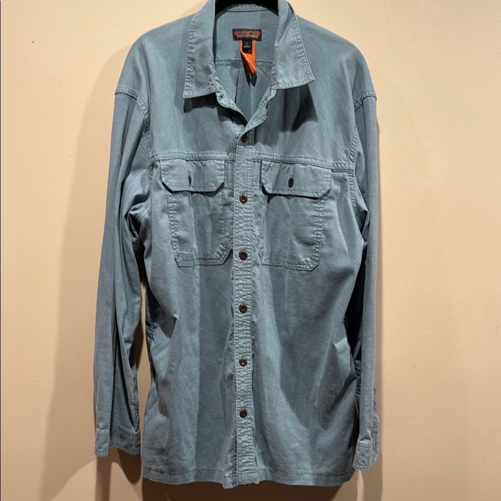 Patagonia Men's Blue Button-Up Workshirt